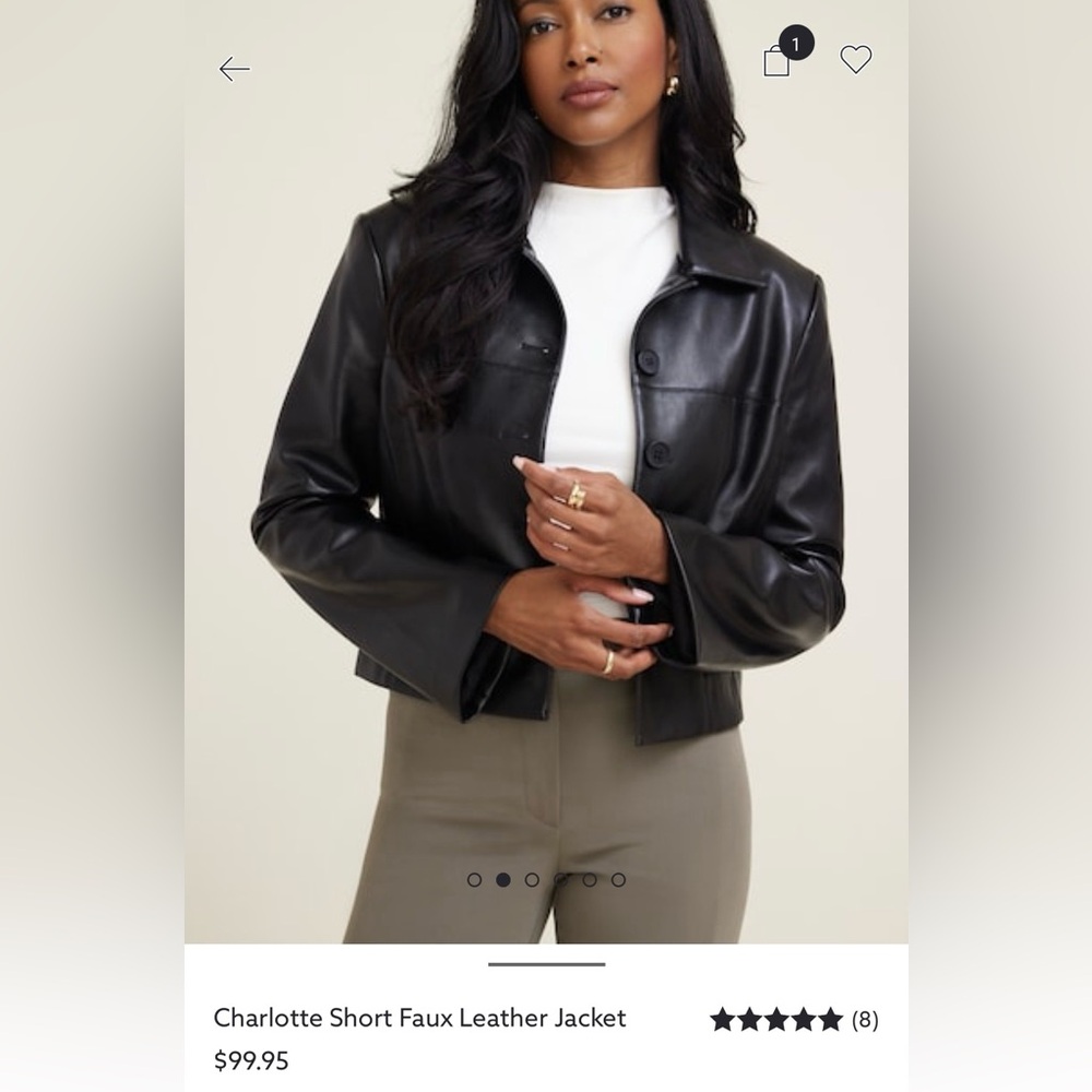 Dynamite Black Leather Women's Jacket